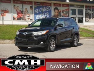 Used 2016 Toyota Highlander XLE  NAV ROOF LEATH HTD-SEATS 19-AL for sale in St. Catharines, ON