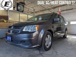 Used 2016 Dodge Grand Caravan Canada Value Package  DUAL HEAT & AC CONTROLS!! for sale in Barrie, ON