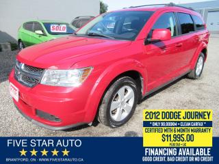 Used 2012 Dodge Journey SE *Clean Carfax* Certified w/ 6 Month Warranty for sale in Brantford, ON