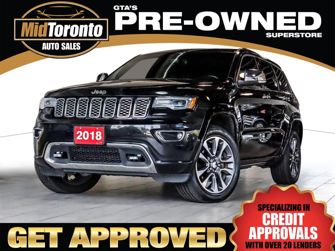 Used 2018 Jeep Grand Cherokee Overland - Leather - Panoramic Sun Roof - Navigation - Excellent Condition - No Accidents - One Owner for sale in North York, ON