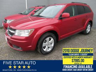 Used 2010 Dodge Journey SXT *Clean Carfax* Certified w/ 6 Month Warranty for sale in Brantford, ON