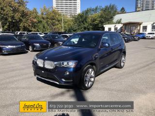 Used 2017 BMW X3 xDrive28i LEATHER  PANO ROOF  NAVI  HTD SEATS  BAC for sale in Ottawa, ON