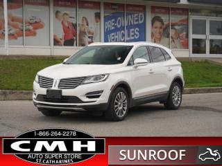 Used 2018 Lincoln MKC Reserve AWD  NAV ROOF COLD-SEATS P/GATE for sale in St. Catharines, ON
