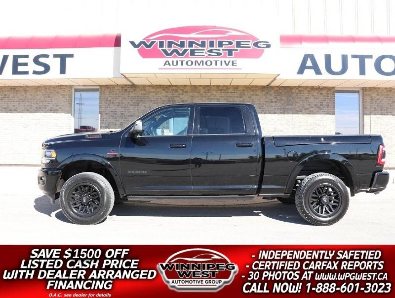 Used 2019 Dodge Ram 2500 LARAMIE LVL 2, SPORT PKG, CUMMINS 4X4, ALL OPTIONS for sale in Headingley, MB