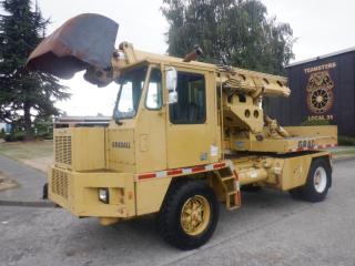1998 Gradall G3WD Hydraulic Excavator, 2125 Hrs Showing, 2WD, ENGINE: Cummings 6BT5 Turbo Charged Diesel, Liquid Cooled, 4 Cycle/Inline 6 Cylinder, 160 HP, Mechanical Governor, Donaldson Air Cleaner, TRANSMISSION: Funk 2000 6-Speed Automatic Full PowerShift (6 Forward/3 Reverse), Shift-On-The-Go, 12 Volt, 65 Gal Fuel Capacity, Travel Speed: Approx. 50 Mph, Weight: 33,000 Lbs, Power Steering, Sliding Windows, Fresh Air Heater & Defroster, Reverse Alarm, Suspension Seat, Joystick Controls, Certificate and Decal valid till  July 2023 $17,730.00 plus $375 processing fee, $18,105.00 total payment obligation before taxes.  Listing report, warranty, contract commitment cancellation fee, financing available on approved credit (some limitations and exceptions may apply). All above specifications and information is considered to be accurate but is not guaranteed and no opinion or advice is given as to whether this item should be purchased. We do not allow test drives due to theft, fraud and acts of vandalism. Instead we provide the following benefits: Complimentary Warranty (with options to extend), Limited Money Back Satisfaction Guarantee on Fully Completed Contracts, Contract Commitment Cancellation, and an Open-Ended Sell-Back Option. Ask seller for details or call 604-522-REPO(7376) to confirm listing availability.