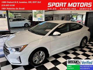 Used 2019 Hyundai Elantra Preferred+ApplePlay+Blind Spot+CLEAN CARFAX for sale in London, ON