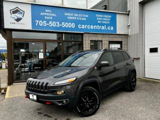 Used 2016 Jeep Cherokee TRAILHAWK|NO ACCIDENT|PANOROOF|NAVI|LEATHER|VENTED SEATS for sale in Barrie, ON