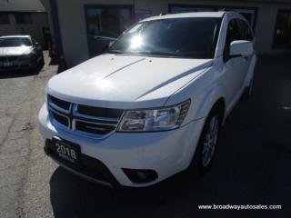 Used 2018 Dodge Journey ALL-WHEEL DRIVE SXT-MODEL 7 PASSENGER 3.6L - V6.. BENCH & THIRD ROW.. LEATHER.. HEATED SEATS & WHEEL.. BLUETOOTH SYSTEM.. ALPINE AUDIO.. for sale in Bradford, ON