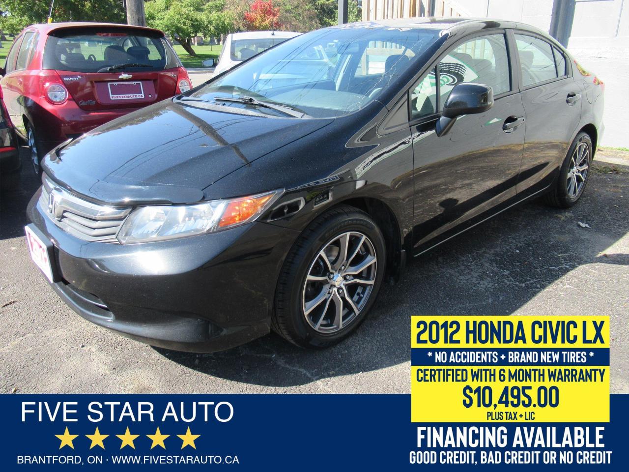 2012 Honda Civic LX *Clean Carfax* Certified w/ 6 Month Warranty