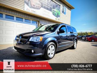 Used 2014 Dodge Grand Caravan Crew Certified Stowngo Loaded Extended Warranty No for sale in Orillia, ON