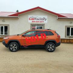 Used 2016 Jeep Cherokee Trailhawk, 4X4, Nav, Heated Seats, Remote Start for sale in Oakbank, MB