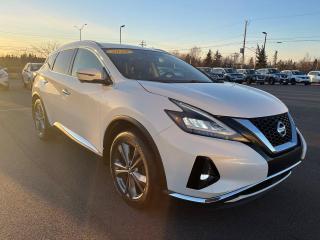 <span>At the top of the Murano lineup, the 2020 Nissan Murano Platinum AWD is a truly luxurious SUV at a truly non-luxury price point.</span>




<span>Its not just the technology and convenience features. The Muranos premium ambience comes from the added space of a midsize SUV, the material selection, and the overall quietness. Yet theres certainly no shortage of features. The Platinum version adds heated front and rear seats plus cooled front seats, a power tilt/telescoping steering wheel, forward collision warning, intelligent cruise control, and 20-inch alloys.</span>




<span>Thats on top of extras like blind spot monitoring, 11-speaker Bose audio, quilted leather seating with contrast micro-piping, and Nissans brilliant Around View Monitor. Theres more, including a heated steering wheel, integrated remote start, an 8-way power drivers seat, a power liftgate, and heated front/rear seats. Theres also a power tilt/telescoping steering wheel that works with the drivers memory functions. Nissan throws in a panoramic sunroof and navigation, as well, plus dual-zone automatic climate control, LED lighting, and proximity access with pushbutton start.</span>




<span style=font-weight: 400;>Thank you for your interest in this vehicle. Its located at Centennial Nissan, 30 Nicholas Lane, Charlottetown, PEI. We look forward to hearing from you - call us at 1-902-892-6577.</span>