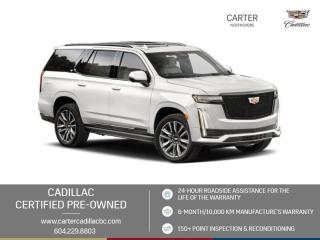 7 Seats, Side Steps, Navigation, Moonroof, Wireless Charging, Universal Home Remote, Adaptive Remote Start, Head-up Display, Safety Alert Seat, Memory Seat, Wheel Locks, Glass Breakage Sensor, Leather, Performance PKG, Suspension PKG and Auto Parking Assist. Test Drive Today!
<ul>
</ul>
<div><strong>WHY CARTER CADILLAC?</strong></div>
<div>
             </div>
<ul>
            <li>
                        Family owned and proudly Canadian - for over 55 years!</li>
            <li>
                        Multilingual staff and culturally diverse workforce - with many languages spoken!</li>
            <li>
                        Fast Approvals and 99% Acceptance Rates (no matter your current credit status!)</li>
            <li>
                        Choice and flexibility - our Financing and Lease Programs are designed with our customers in mind.</li>
            <li>
                        30-Day Vehicle Exchange Policy  we want all our of customers to always drive away happy!</li>
            <li>
                        Carter Vehicle Insurance - Our in-house team of insurance professionals provides fast insurance quotes</li>
            <li>
                        Located in North Vancouver (easy access to the Lower Mainland, Tri-Cities and beyond).</li>
            <li>
                        State of the art Service Facility  21 Service Bays with Factory Certified GM Service Technicians!</li>
            <li>
                        Online Vehicle Service Scheduling - electronic service status updates.</li>
            <li>
                        Full vehicle service history with customer access to updates and product recalls.</li>
            <li>
                        Comfortable non-pressured environment with in-store TV, WIFI and childrens indoor play area!</li>
</ul>
<p>Were here to help you drive the vehicle you want, the vehicle you deserve!</p>
<div><strong>QUESTIONS? GREAT! WEVE GOT ANSWERS!</strong></div>
<div>
             </div>
<div>
            To speak with a friendly vehicle specialist - <strong>CALL NOW! (604) 229-8803</strong></div>
<div>
 </div>
<div>
 (Doc. Fee: $598.00 Dealer Code: D10743)</div>