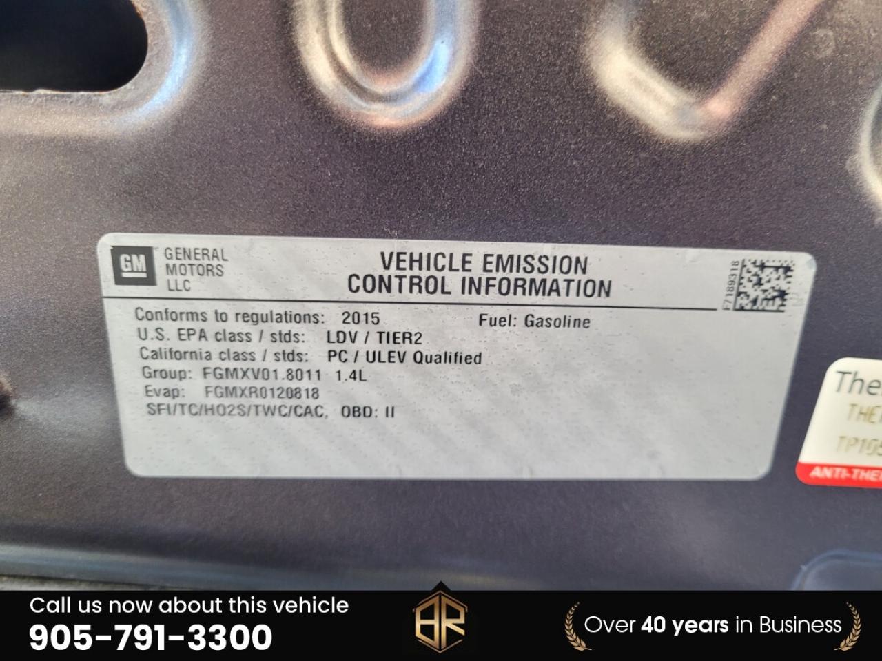 2015 Chevrolet Cruze 1LT | No Accidents Reported Photo