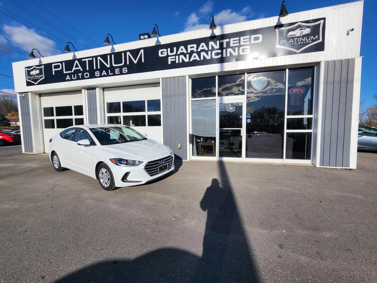 <p>Rev up your excitement and buckle up for a thrilling ride with the 2018 Hyundai Elantra LE. This stylish sedan effortlessly combines elegance, comfort, and performance, making it a true standout in the automotive world.</p>

<p>First things first: this Elantra is equipped with an automatic transmission, meaning you can bid farewell to the mundane chore of shifting gears. Smooth sailing on the open road? Check. Fuss-free traffic navigation? Check. Your driving experience just got a whole lot more relaxing, my friend.</p>

<p>But wait, theres more! This beauty boasts a plethora of features that will have you swooning in no time. With its striking exterior design, the Elantra LE demands attention wherever it goes. Picture this: turning heads at every corner, causing jaws to drop, and making your neighbors green with envy. Oh, the power!</p>

<p>Inside, youll find a sanctuary of comfort and convenience. Sink into the plush seating and let the Elantras spacious cabin embrace you like a warm hug. As you take control of the wheel, enjoy the company of modern technology, including a user-friendly infotainment system that brings your favorite tunes and apps to life. Bluetooth connectivity? Naturally. USB ports? Absolutely. Youll be cruising in style and staying connected with ease.</p>

<p>Very well equipped, Hands free Bluetooth phone connectivity, a/c, heated seats + More!<br />
   Inquire for details @ 613-561-4857 (Call or Text) or Drop by the office @ 2212 Princess St, Kingston, Ontario - Platinum Auto Sales, Proudly Serving Kingston at our New Convenient Location to help serve you better!<br />
 Are you making payments for a vehicle you no longer want or need? We can get you out of that car and into a car you love.<br />
 Have you been to other dealerships and declined for a vehicle? We finance ALL credit situations and income types: Full time, Part time, Pension, Old Age Security, ODSP, Ontario Works, Child Tax and even Cash Income. Good credit, bad credit, no credit? Bankruptcy or Consumer Proposal? Your approved!<br />
 Top Tier Extended Warranty & Gap Insurance Protection Packages! Come see the Platinum team and let us take the stress out of buying your next car.<br />
 Platinum Auto Sales Kingston - Call or Txt 613-561-4857 Come into the office at 2212 Princess St, Kingston The Home of Guaranteed Financing **(O.A.C. and/or down payment may be required).<br />
$699 Certification Fee Includes 30 Day Guarantee, inquire for details.<br />
Below is a generic, mandatory disclosure, only applicable if you opt to purchase as is, When purchasing certified, ignore the following below as we ensure these are quality vehicles which we stand behind.<br />
 If Exercising **OPTION TO BUY VEHICLE AS lS** Option , ( if not Considering as is purchase & prefer to purchase certified, please ignore the following as we have a very thorough certification process & also stand behind our vehicles when certified. )if you opt to Purchase as is, without certification or safety, Please Consider the following,<br />
 This vehicle is being offered to be sold as is, unfit, not e-tested and is not represented as being in road worthy condition, mechanically sound or maintained at any guaranteed level of quality (reminder, This disclosure is only if you opt to purchase as is, ignore all this if you opt to purchase certified). The vehicle may not be fit for use as a means of transportation and may require substantial repairs at the purchasers expense. It may not be possible to register the vehicle to be driven in its current condition. ~ ~ ~ Safety is an additional $699.00 if you would like to purchase it certified. ~ ~ ~<br />
Please contact a sales representative to ensure options are exactly as stated. It is rare but sometimes the vin decoder makes errors<br />
$699 Certification fee includes 30 day guarantee, inquire for details.</p>