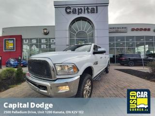 This Ram 2500 delivers a Intercooled Turbo Diesel I-6 6.7 L engine powering this Automatic transmission. WHEELS: 18 X 8 POLISHED ALUMINUM (STD), TRANSMISSION: 6-SPEED AUTOMATIC (DG7) -inc: 3.42 Axle Ratio, Transmission Oil Cooler, TRANSFER CASE SKID PLATE.* This Ram 2500 Features the Following Options *QUICK ORDER PACKAGE 2FH LARAMIE -inc: Engine: 6.7L Cummins I-6 Turbo Diesel, Transmission: 6-Speed Automatic (DG7) , TIRES: LT275/70R18E BSW ALL-SEASON (STD), SPRAY-IN BEDLINER, SINGLE-DISC REMOTE CD PLAYER, REMOTE START SYSTEM, REAR WINDOW DEFROSTER, RADIO: UCONNECT 3C NAV W/8.4 DISPLAY -inc: GPS Navigation, PROTECTION GROUP -inc: Transfer Case Skid Plate, PICKUP BOX LIGHTING, MONOTONE PAINT.* Why Buy Capital Pre-Owned *All of our pre-owned vehicles come with the balance of the factory warranty, fully detailed and the safety is completed by one of our mechanics who has been servicing vehicles with Capital Dodge for over 35 years.* Stop By Today *Test drive this must-see, must-drive, must-own beauty today at Capital Dodge Chrysler Jeep, 2500 Palladium Dr Unit 1200, Kanata, ON K2V 1E2.*Call Capital Dodge Today!*Looking to schedule a test drive? Need more info? No problem - call Capital Dodge TODAY at (613) 271-7114. Capital Dodge is YOUR best choice for a variety of quality used Cars, Trucks, Vans, and SUVs in Ottawa, ON! Dont wait  Call Capital Dodge, TODAY!