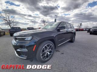 This Jeep Grand Cherokee 4xe delivers a Intercooled Turbo Gas engine powering this Automatic transmission. TUPELO/BLACK, PALERMO LEATHER-FACED SEATS, TRANSMISSION: 8-SPEED TORQUEFLITE AUTO PHEV (STD), QUICK ORDER PACKAGE 27U SUMMIT RESERVE -inc: Engine: 2.0L DOHC I-4 DI Turbo PHEV, Transmission: 8-Speed TorqueFlite Auto PHEV, 950-Watt Amplifier, Black Deluxe Headliner, Nappa Reserve Door Trim, Summit Reserve Badge, Ventilated Rear Seats, Summit Reserve.* This Jeep Grand Cherokee 4xe Features the Following Options *LUXURY TECH GROUP V -inc: Wireless Charging Pad, 2nd-Row Manual Window Shades, ENGINE: 2.0L DOHC I-4 DI TURBO PHEV (STD), DIAMOND BLACK CRYSTAL PEARL, BODY-COLOUR ROOF -inc: Monotone Paint, ADVANCED PROTECH GROUP IV -inc: Head-Up Display, A/D Digital Display Rearview Mirrors, Night Vision w/Pedestrian-Animal Detection, Wheels: 21 x 9.0 Polished Aluminum, Voice Activated Dual Zone Front And Rear Automatic Air Conditioning w/Front Infrared, Valet Function, Turn-By-Turn Navigation Directions, Trip Computer.* Why Buy From Us? *Thank you for choosing Capital Dodge as your preferred dealership. We have been helping customers and families here in Ottawa for over 60 years. From our old location on Carling Avenue to our Brand New Dealership here in Kanata, at the Palladium AutoPark. If youre looking for the best price, best selection and best service, please come on in to Capital Dodge and our Friendly Staff will be happy to help you with all of your Driving Needs. You Always Save More at Ottawas Favourite Chrysler Store* Stop By Today *For a must-own Jeep Grand Cherokee 4xe come see us at Capital Dodge Chrysler Jeep, 2500 Palladium Dr Unit 1200, Kanata, ON K2V 1E2. Just minutes away!