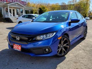 <p>BEAUTIFUL METALLIC BLUE HONDA SPORT EDITION IN PHENOMINAL CONDITION W/ GREAT MILEAGE, EQUIPPED W/ THE EVER RELIABLE AND ECO FRIENDLY 4 CYLINDER 2.0L V-TECH ENGINE, LOADED W/ APPLE/ANDROID CARPLAY, POWER MOONROOF,  HEATED AND POWER SEATS, KEYLESS W/ PROXIMITY ENTRY, FACTORY REMOTE CAR START, LANE DEPARTURE ASSIST, BLIND SIDE MONITORING, COLLISION WARNING SYSTEM, BLUETOOTH CONNECTION, AUTOMATIC HEADLIGHTS, POWER LOCKS/WINDOWS AND MIRRORS, AIR CONDITIONING, WARRANTIES AND MUCH MORE! This vehicle comes certified with all-in pricing excluding HST tax and licensing. Also included is a complimentary 36 days complete coverage safety and powertrain warranty, and one year limited powertrain warranty. Please visit our website at bossauto.ca today!</p>