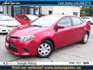 Used 2015 Toyota Corolla LE,AUTO,BLUETOOTH,BACKUP CAMERA,CERTIFIED,LOW KM'S for sale in Kitchener, ON