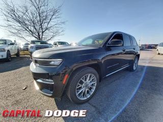 This Jeep Grand Cherokee 4xe boasts a Intercooled Turbo Gas engine powering this Automatic transmission. TUPELO/BLACK, NAPPA LEATHER-FACED SEATS, TRANSMISSION: 8-SPEED TORQUEFLITE AUTO PHEV (STD), QUICK ORDER PACKAGE 27T SUMMIT -inc: Engine: 2.0L DOHC I-4 DI Turbo PHEV, Transmission: 8-Speed TorqueFlite Auto PHEV.* This Jeep Grand Cherokee 4xe Features the Following Options *LUXURY TECH GROUP V -inc: Wireless Charging Pad, 2nd-Row Manual Window Shades, FRONT PASSENGER INTERACTIVE DISPLAY, ENGINE: 2.0L DOHC I-4 DI TURBO PHEV (STD), DIAMOND BLACK CRYSTAL PEARL, BODY-COLOUR ROOF -inc: Monotone Paint, 19 SPEAKER MCINTOSH AUDIO SYSTEM -inc: 950-Watt Amplifier, Wheels: 20 x 8.5 Painted Silver Aluminum, Voice Activated Dual Zone Front And Rear Automatic Air Conditioning w/Front Infrared, Valet Function, Turn-By-Turn Navigation Directions.* Why Buy From Us? *Thank you for choosing Capital Dodge as your preferred dealership. We have been helping customers and families here in Ottawa for over 60 years. From our old location on Carling Avenue to our Brand New Dealership here in Kanata, at the Palladium AutoPark. If youre looking for the best price, best selection and best service, please come on in to Capital Dodge and our Friendly Staff will be happy to help you with all of your Driving Needs. You Always Save More at Ottawas Favourite Chrysler Store* Visit Us Today *Come in for a quick visit at Capital Dodge Chrysler Jeep, 2500 Palladium Dr Unit 1200, Kanata, ON K2V 1E2 to claim your Jeep Grand Cherokee 4xe!