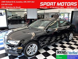 Used 2017 Audi A4 Quattro+Audi Pre Sense+ApplePlay+Clean Carfax for sale in London, ON