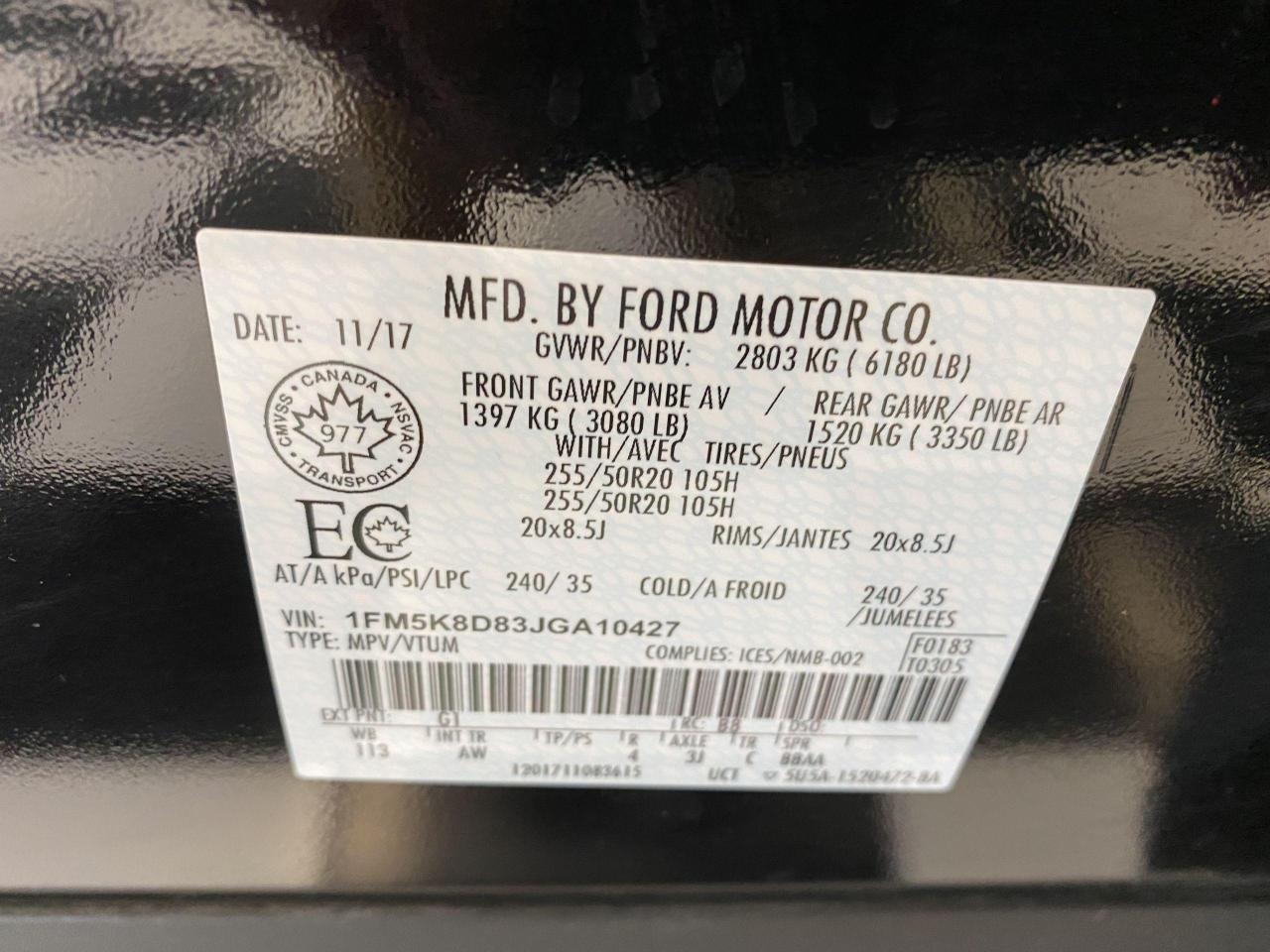 2018 Ford Explorer XLT AWD+New Tires+Pano Roof+7 PASS+CLEAN CARFAX - Photo #42