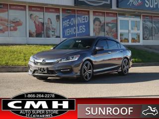 Used 2016 Honda Accord Sedan Sport  CAM ROOF LEATH REM-START for sale in St. Catharines, ON