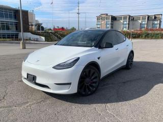 <div>New to our lot, a 2020 Tesla Model Y Performance that takes electric driving to new heights. With 78,000 km and a clean accident-free history, this all-electric SUV is as pristine as they come. Featuring Dual Motor All-Wheel Drive, this Model Y Performance rockets from 0-100 km/h in just 3.5 seconds, making it one of the quickest SUVs in its class. </div><br /><div>The cabin is an epitome of modern design and technology, boasting a stunning 15-inch center touchscreen display that controls everything from navigation to your custom driving settings. Enjoy the convenience of Teslas Autopilot, and the added security of features like collision avoidance and emergency braking. For music aficionados, the premium audio system offers an immersive listening experience.</div><br /><div>Comfort isnt compromised, as the interior offers ample space with a 5-seat configuration and high-quality materials throughout. The panoramic glass roof not only adds a touch of luxury but also provides a spacious and airy feeling. Dual-zone climate control and heated seats keep all passengers comfortable, year-round.</div><br /><div>Charging is a breeze with Teslas expansive Supercharger network, and the Model Y Performance offers an impressive range to cover all your driving needs. Additional features include keyless entry, push-button start, and a power liftgate, making every drive a seamless experience.</div><br /><div>Home delivery/Canada-wide shipping available. 3rd party inspections are always welcome. Financing available OAC, all credit types approved. Trades are welcome. Get an instant appraisal for your trade at http://sell.autoagents.io. AutoAgents is the NEXT GENERATION of dealerships. We search Canada wide to find you the exact car you want instead of limiting your options to our available inventory. The only inventory we offer are Trade-ins, Cancellations, and wholesale pieces that are under 21 days old. If you see something you like, inquire now or it may be gone tomorrow. 2021 Faces Dealership of the year www.AutoAgents.io.</div>