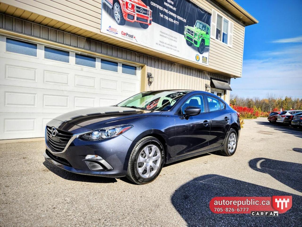 Used 2014 Mazda MAZDA3 I Sport Sedan Like New Certified Extended Warranty for sale in Orillia, ON