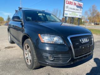 <p><span style=font-size: 14pt;><strong>2010 AUDI Q5! </strong></span></p><p><span style=font-size: 14pt;><strong>*</strong></span><strong style=font-size: 18.6667px;>THIS VEHICLE IS BEING SOLD AS-IS*</strong></p><p><span style=font-size: 14pt;><strong>CARS IN LOBO LTD. (Buy - Sell - Trade - Finance) <br /></strong></span><span style=font-size: 14pt;><strong style=font-size: 18.6667px;>Office# - 519 666 2800<br /></strong></span><span style=font-size: 14pt;><strong>TEXT 24/7 - 226-289-5416</strong></span></p><p> </p><p><span style=font-size: 12pt;>-> LOCATION <a title=Location  href=https://www.google.com/maps/place/Cars+In+Lobo+LTD/@42.9998602,-81.4226374,15z/data=!4m5!3m4!1s0x0:0xcf83df3ed2d67a4a!8m2!3d42.9998602!4d-81.4226374 target=_blank rel=noopener>6355 Egremont Dr N0L 1R0 - 6 KM from fanshawe park rd and hyde park rd in London ON</a><br />-> Quality pre owned local vehicles. CARFAX available for all vehicles <br />-> Certification is included in price unless stated AS IS or ask about our AS IS pricing<br />-> We offer Extended Warranty on our vehicles inquire for more Info<br /></span><span style=font-size: small;><span style=font-size: 12pt;>-> All Trade ins welcome (Vehicles,Watercraft, Motorcycles etc.)</span><br /><span style=font-size: 12pt;>-> Financing Available on qualifying vehicles <a title=FINANCING APP href=https://carsinlobo.ca/fast-loan-approvals/ target=_blank rel=noopener>APPLY NOW -> FINANCING APP</a></span><br /><span style=font-size: 12pt;>-> Register & license vehicle for you (Licensing Extra)</span><br /><span style=font-size: 12pt;>-> No hidden fees, Pressure free shopping & most competitive pricing. </span></span></p><p> </p><p> </p><p> </p><p><span style=font-size: small;><span style=font-size: 12pt;>MORE QUESTIONS? FEEL FREE TO CALL (519 666 2800)/TEXT </span></span><span style=background-color: #ffffff; color: #1c2b33; font-family: -apple-system, BlinkMacSystemFont, Segoe UI, Roboto, Helvetica, Arial, sans-serif, Apple Color Emoji, Segoe UI Emoji, Segoe UI Symbol; font-size: 12pt; white-space: pre-wrap;>226 289 5416</span><span style=font-size: 12pt;>/EMAIL (Sales@carsinlobo.ca)</span></p><p> </p><p><span style=color: #3e4153; background-color: #f9f9f9;>This vehicle is being sold as is, unfit, not e-tested and is not represented as being in a road worthy condition, mechanically sound or maintained at any guaranteed level of quality. The vehicle may not be fit for use as a means of transportation and may require substantial repairs at the purchasers expense. It may not be possible to register the vehicle to be driven in its current condition.</span></p><p> </p>