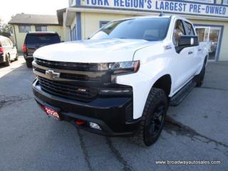 Used 2020 Chevrolet Silverado 1500 LIKE NEW LT-Z71-TRAIL-BOSS-MODEL 5 PASSENGER 5.3L - V8.. 4X4.. CREW-CAB.. SHORTY.. LEATHER.. HEATED SEATS & WHEEL.. BACK-UP CAMERA.. BLUETOOTH.. for sale in Bradford, ON
