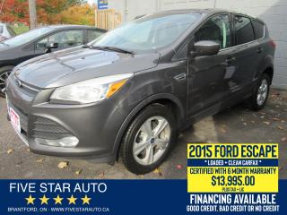 Used 2015 Ford Escape SE *Clean Carfax* Certified w/ 6 Month Warranty for sale in Brantford, ON