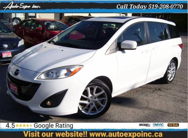 2012 Mazda MAZDA5 GT,One owner,Bluetooth,Leather,Sunroof,Certified