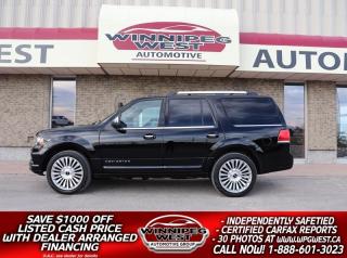 Used 2017 Lincoln Navigator 380HP 3.5L V6 4X4, LOADED, STUNNING PREMIUM LUXURY for sale in Headingley, MB