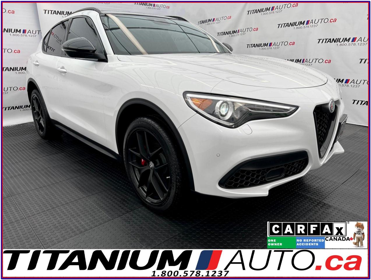 Used 2019 Alfa Romeo Stelvio Ti Sport Nero Edizione-GPS-Pano-Adaptive Cruise-XM for sale in London, ON