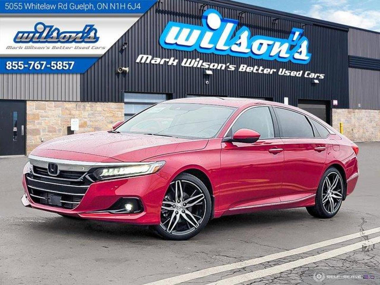Used 2022 Honda Accord Sedan Touring Sedan - Sunroof, Leather, Navigation, Heated + Cooled + Memory Seats, & Much More! for sale in Guelph, ON