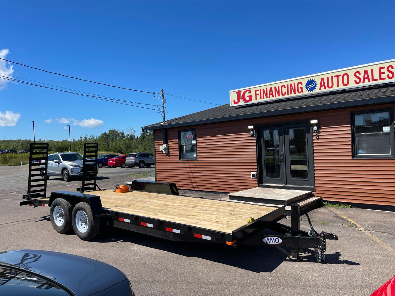 Used 2022 AMO 6.8' x 20' 10000lb Equipment Utility Trailer for sale in Truro, NS