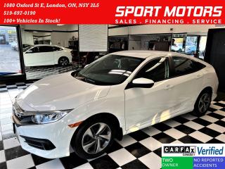 Used 2018 Honda Civic LX+New Brakes+Camera+ApplePlay+CLEAN CARFAX for sale in London, ON