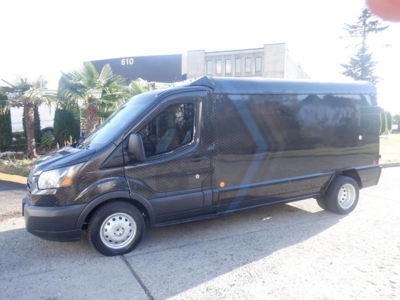Used 2017 Ford Transit T-350 Bullet-Proof Glass 2 Seater Cargo Van Dually Diesel for sale in Burnaby, BC