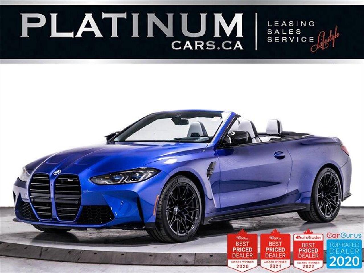 Used 2022 BMW M4 Competition Convertible, 503hp, PREMIUM PKG, HUD for sale in Toronto, ON