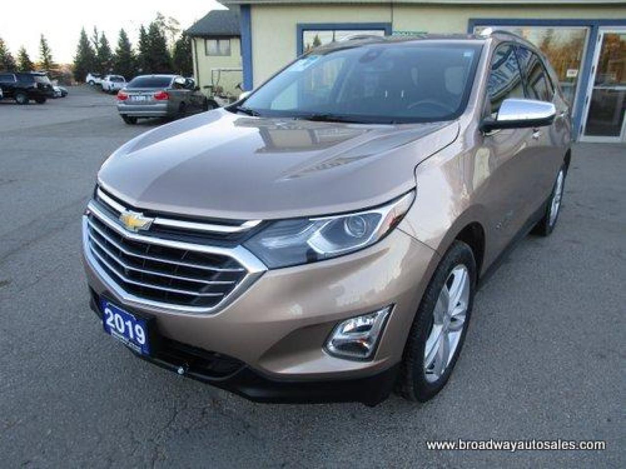 Used 2019 Chevrolet Equinox ALL-WHEEL DRIVE PREMIER-EDITION 5 PASSENGER 1.5L - TURBO.. NAVIGATION.. LEATHER.. HEATED/AC SEATS.. PANORAMIC SUNROOF.. BACK-UP CAMERA.. BLUETOOTH.. for sale in Bradford, ON