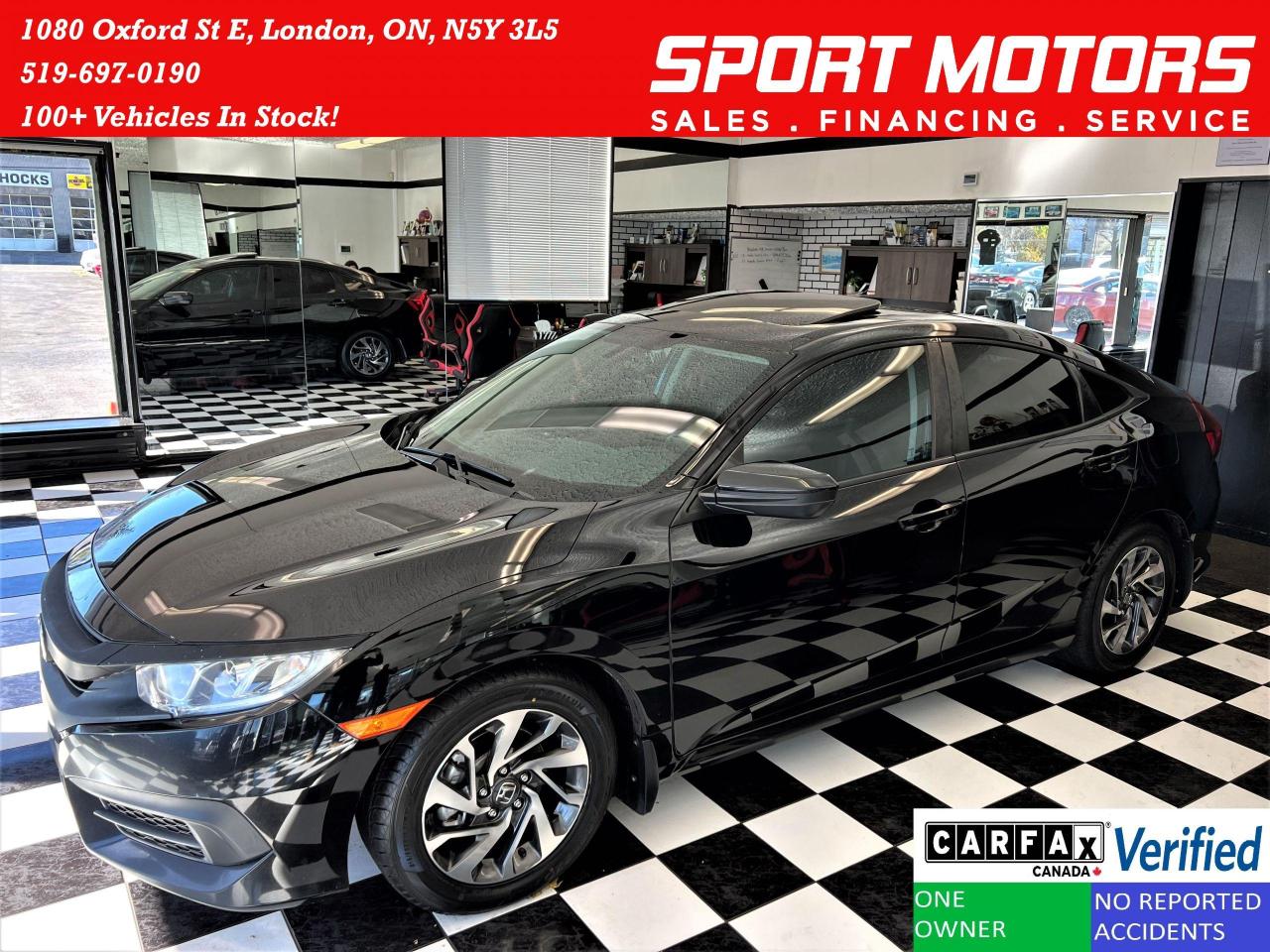 Used 2016 Honda Civic EX+New Tires+Blind Spot Cam+ApplePlay+CLEAN CARFAX for sale in London, ON