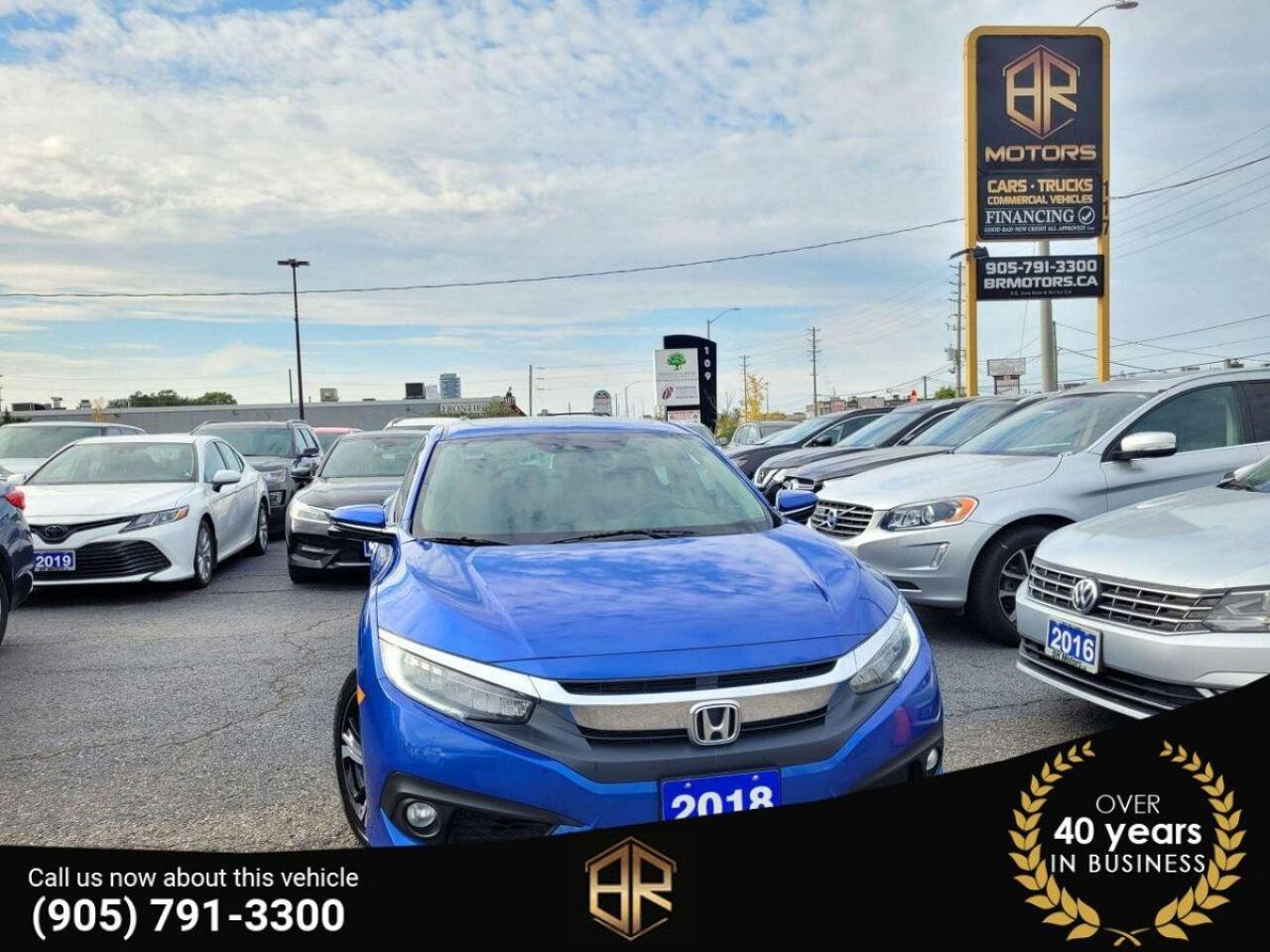 Used 2018 Honda Civic No Accidents | Touring | Sun Roof | Loaded for sale in Brampton, ON