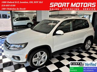 Used 2015 Volkswagen Tiguan Comfortline 4Motion AWD+Camera+Roof+CLEAN CARFAX for sale in London, ON