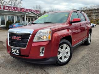 <p><span style=font-family: Segoe UI, sans-serif; font-size: 18px;>VERY SHARP CRYSTAL RED GMC SPORTS-UTILITY VEHICLE W/ EXCELLENT MILEAGE, EQUIPPED W/ THE EVER RELIABLE ECO FRIENDLY 4 CYLINDER 2.4L ECOTECH ENGINE, LOADED W/ THE SLE2 TRIM PACKAGE, REAR-VIEW CAMERA, UPGRADED PIONEER PREMIUM SOUND SYSTEM, POWER AND HEATED SEATS, POWER MOONROOF, FACTORY REMOTE CAR START, TINTED WINDOWS, HEATED/POWER SIDE VIEW MIRRORS, BLUETOOTH CONNECTION, CRUISE CONTROL, KEYLESS ENTRY, POWER LOCKS/WINDOWS, AIR CONDITIONING, WARRANTY AND MUCH MORE!*** FREE RUST-PROOF PACKAGE FOR A LIMITED TIME ONLY *** This vehicle comes certified with all-in pricing excluding HST tax and licensing. Also included is a complimentary 36 days complete coverage safety. Please visit www.bossauto.ca for more details!</span></p>
