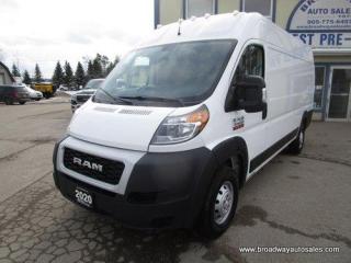 Used 2020 RAM 3500 ProMaster 1-TON CARGO MOVING 2 PASSENGER 3.6L - V6.. MEDIUM-ROOF-BOX.. EXTENDED-CARGO-AREA.. BACK-UP CAMERA.. BLUETOOTH SYSTEM.. TRAILER BRAKE.. for sale in Bradford, ON