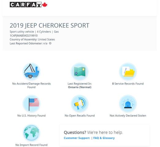2019 Jeep Cherokee SPORT 4x4+ApplePlay+Camera+HeatedSeats+CLEANCARFAX Photo12