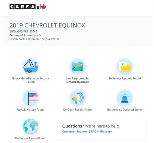 2019 Chevrolet Equinox LS+Apple Play+Camera+Remote Start+CELAN CARFAX Photo12