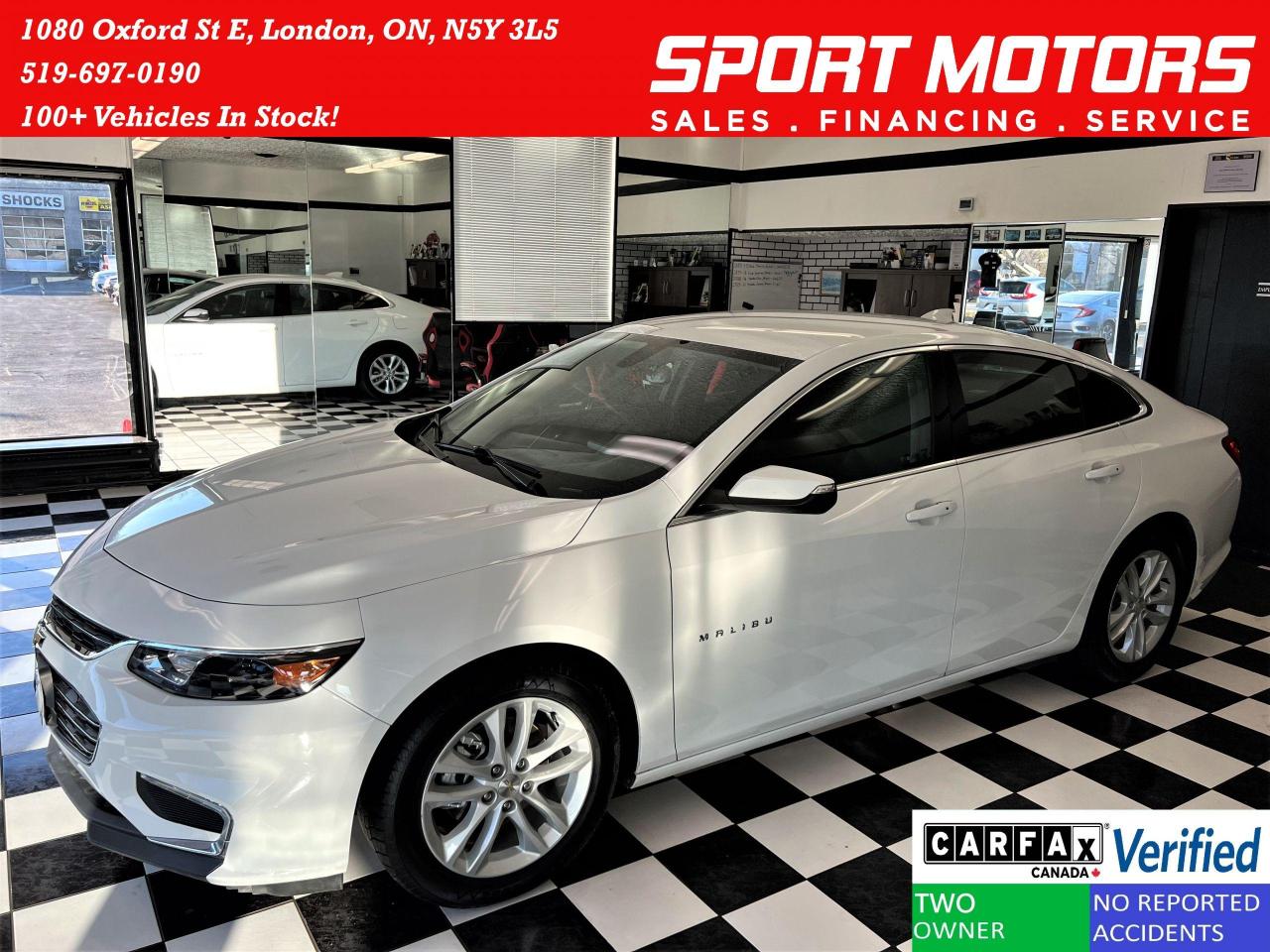 Used 2018 Chevrolet Malibu LT+Remote Start+Camera+ApplePlay+CLEAN CARFAX for sale in London, ON