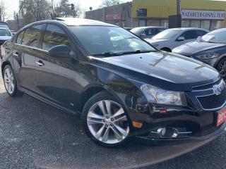 Used 2013 Chevrolet Cruze LTZ Turbo/NAVI/CAMERA/LEATHER/ROOF/LOADED/ALLOYS for sale in Scarborough, ON
